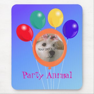 Paw-shaped balloon bouquet_Party Animal template mousepad