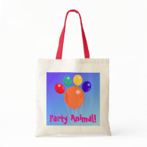 Paw-shaped balloon bouquet_Party Animal tote bag bags