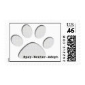paw, Spay-Neuter-Adopt postage