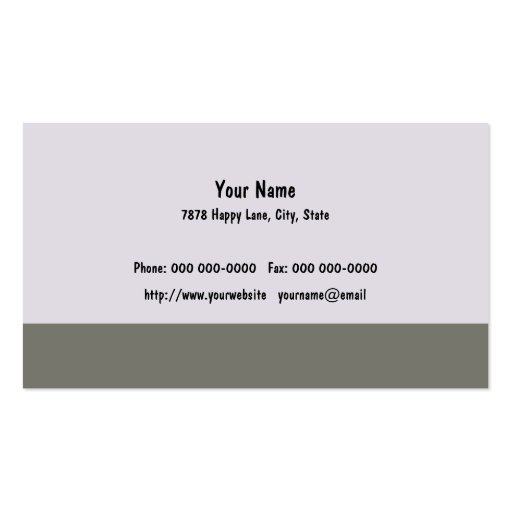 Paw Tracks Veterinarian Business Apointment Card Business Card (back side)