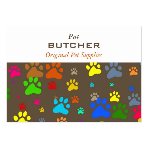 Paw Wallpaper Business Card (front side)