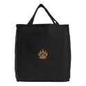 Paw with outline embroidered bags