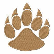 Paw with outline embroidered shirts