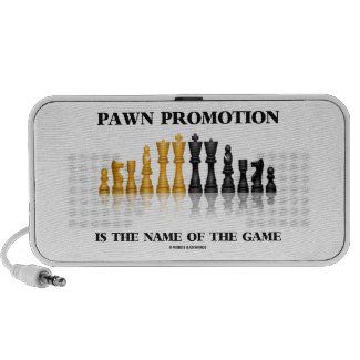 Pawn Promotion Is The Name Of The Game iPod Speakers