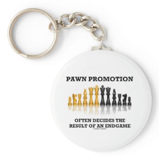 Pawn Promotion Often Decides The Result Endgame Keychain