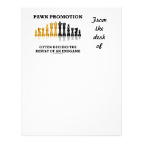 Pawn Promotion Often Decides The Result Of Endgame Personalized Letterhead