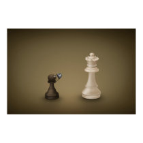 Pawn takes Queen posters