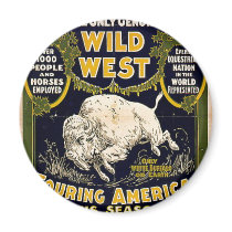 Pawnee Bill Shows Wild West Fridge Magnets