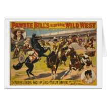 Pawnee Bill Wild West Show Greeting Cards