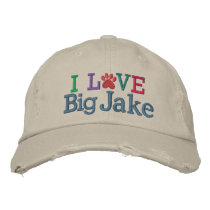 Pawprint Cap - Love My Dog ! by SRF embroidered hats by sharonrhea Pawprint Cap - Love My Dog ! by SRF embroidered hats