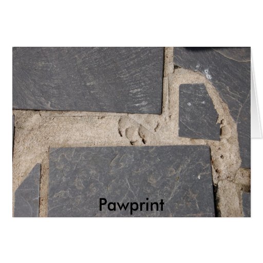 Pawprint Card