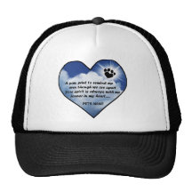 Pawprint Memorial Poem Trucker Hats