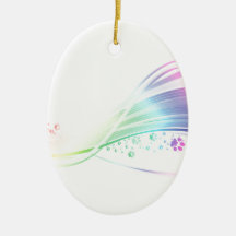 Pawprint Rainbow Christmas Tree Ornament
