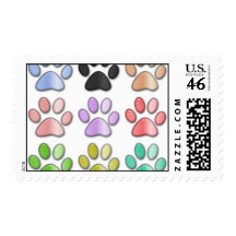 Pawprint stamps