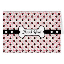Paws and Bones Funny Design for Dog Lovers Card