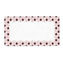 Paws and Bones Funny Design for Dog Lovers Custom Shipping Label