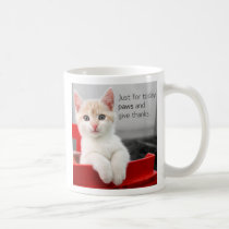 Paws and give thanks mug mugs