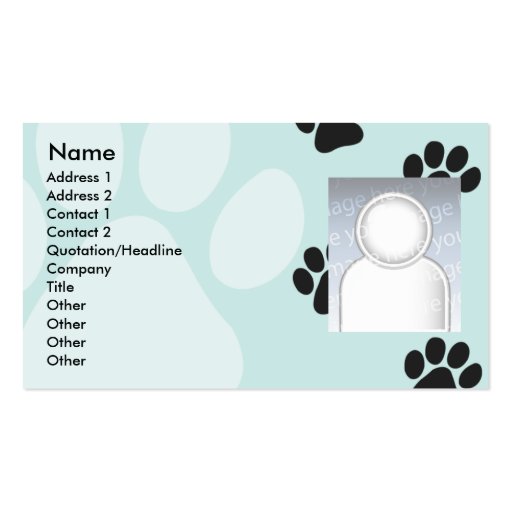 Paws - Business Business Card (front side)