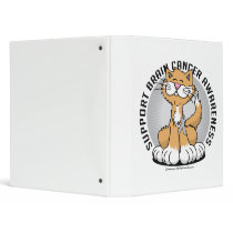 Paws for Brain Cancer Cat binders by fightcancertees Paws for Brain Cancer Cat binders