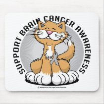 Paws for Brain Cancer Cat mousepads