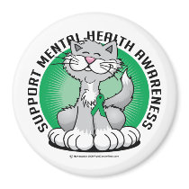 Paws for Mental Health Cat magnets by fightcancertees Paws for Mental Health Cat magnets
