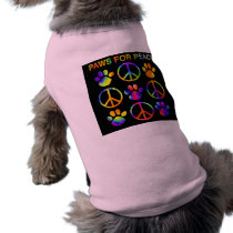 Paws for Peace pet clothing by maxbloch Paws for Peace pet clothing
