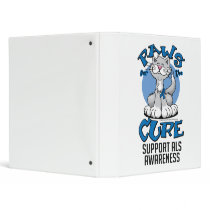 Paws for the Cure ALS Cat Vinyl Binder