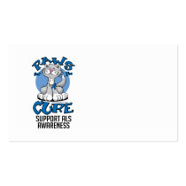 Paws for the Cure ALS Cat Business Cards