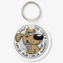 Paws for the Cure Brain Cancer keychains by fightcancertees Paws for the Cure Brain Cancer keychains