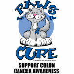 Paws for the Cure Cat Colon Cancer Photo Cut Out