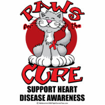 Paws for the Cure Cat Heart Disease photo sculptures