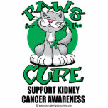 Paws for the Cure Cat Kidney Cancer Acrylic Cut Out