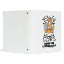 Paws for the Cure Cat Lung Cancer binders by fightcancertees Paws for the Cure Cat Lung Cancer binders