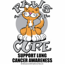 Paws for the Cure Cat Lung Cancer Photo Cut Outs