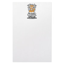Paws for the Cure Cat Lung Cancer stationery by fightcancertees Paws for the Cure Cat Lung Cancer stationery
