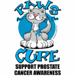 Paws for the Cure Cat Prostate Cancer Acrylic Cut Out
