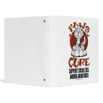 Paws for the Cure Cat SCA Vinyl Binder
