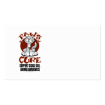 Paws for the Cure Cat SCA Business Card Template