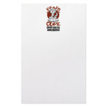 Paws for the Cure Cat SCA Stationery Design