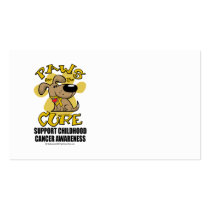 Paws for the Cure Childhood Cancer business cards
