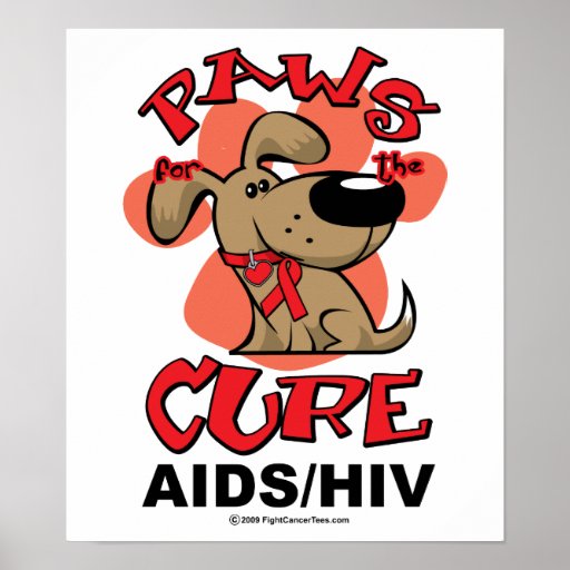 Paws for the Cure Dog AIDS Print
