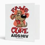 Paws for the Cure Dog AIDS Vinyl Binder