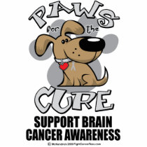Paws for the Cure Dog Brain Cancer Acrylic Cut Out