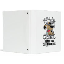 Paws for the Cure Dog Lung Cancer binders by fightcancertees Paws for the Cure Dog Lung Cancer binders