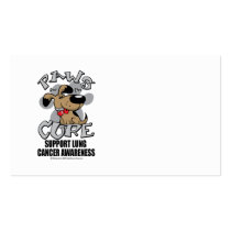 Paws for the Cure Dog Lung Cancer business cards by fightcancertees Paws for the Cure Dog Lung Cancer business cards