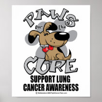 Paws for the Cure Dog Lung Cancer Poster