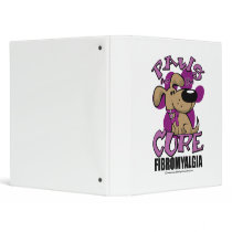 Paws for the Cure Fibromyalgia binders by fightcancertees Paws for the Cure Fibromyalgia binders