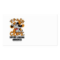 Paws for the Cure Leukemia 2 business cards