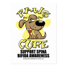 Paws for the Cure Spina Bifida Post Card