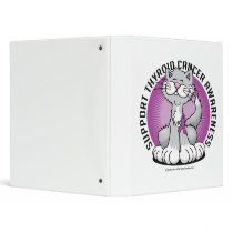 Paws for Thyroid Cancer Cat binders by fightcancertees Paws for Thyroid Cancer Cat binders